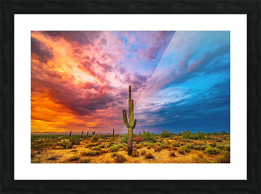 Fire and Ice Picture Frame print