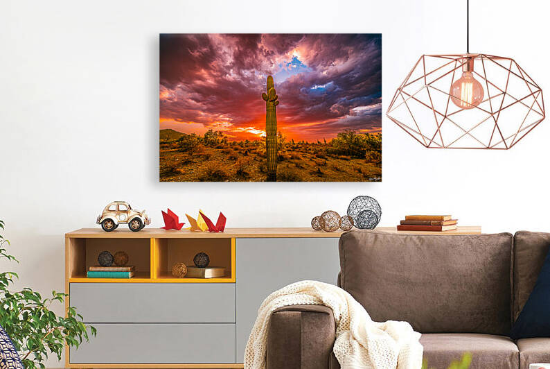 Illuminated Saguaro Reproduction