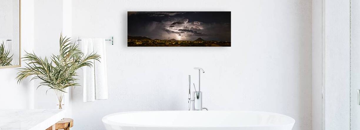 Pano Strike Over Fountain Hills by SoapBoxintheSky