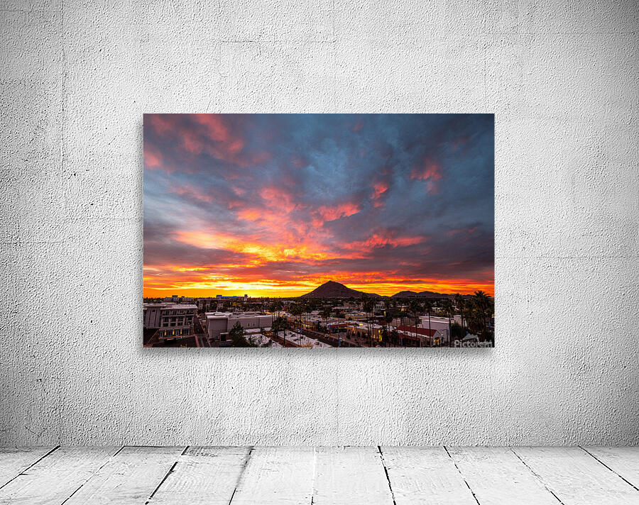 Old Town Sunset Wall Preview
