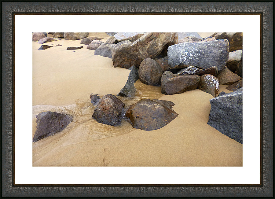 Sand and Stones Picture Frame print