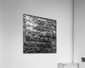 on this site nothing happened  square 4686 Nothin Acrylic Print