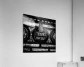 a stained glass window in sacre coeur  square 250 Acrylic Print