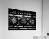 a stained glass window in sacre coeur  horizontal Acrylic Print