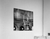 gold joan of arc statue near the louvre  square 2 Acrylic Print