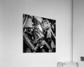 paris love locks  square 2452 Locks 13k Acrylic Print