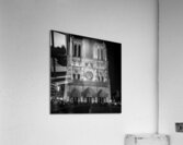 paris notre dame cathedral at night  square 3451 Acrylic Print