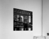 brooklyn bridge freedom tower night  square 1390 Acrylic Print