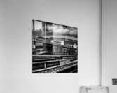new yankee stadium from train station  square 152 Acrylic Print