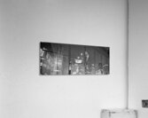 wacker drive and michigan avenue at night  panora Acrylic Print