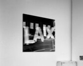blurry LAX sign  square 2173 Laix 13k Acrylic Print