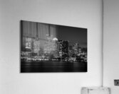 boston skyline night  horizontal 1249 Boston 13k. Acrylic Print