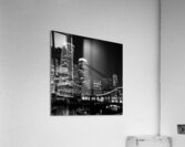 downtown boston skyline at night  square 4501 Hoo Acrylic Print