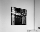 chain lock cell door alcatraz  square 2832 Locked Acrylic Print