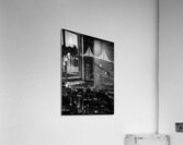 fully illuminated bay bridge night  vertical 2941 Acrylic Print