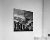 downtown houston texas skyline  square 3273 Dusk Acrylic Print