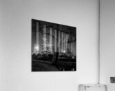 houston skyline in buffalo bayou  square 934 Oak Acrylic Print