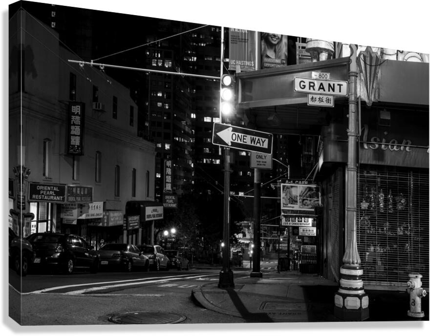 grant ave chinatown  horizontal 2953 Grant 13k.jp Canvas Print