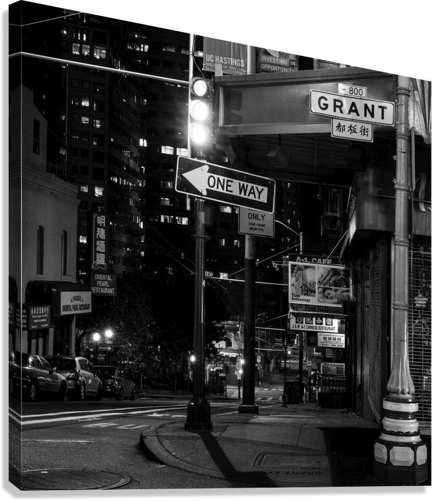 grant ave chinatown  square 2953 Grant 13k Canvas Print