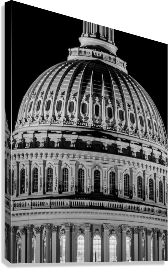 us capitol building dome  vertical 1255 Dome 13k. Canvas Print