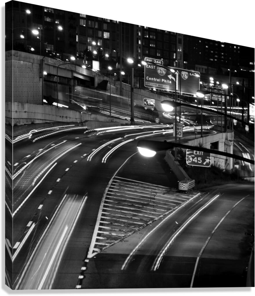 center city central phila exit i76  square 993 Ph Canvas Print