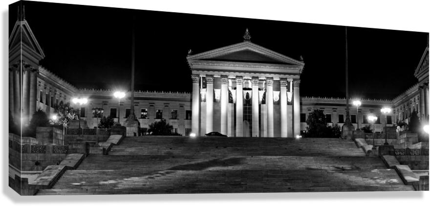 philadelphia art museum steps  panoramic 480 Step Canvas Print