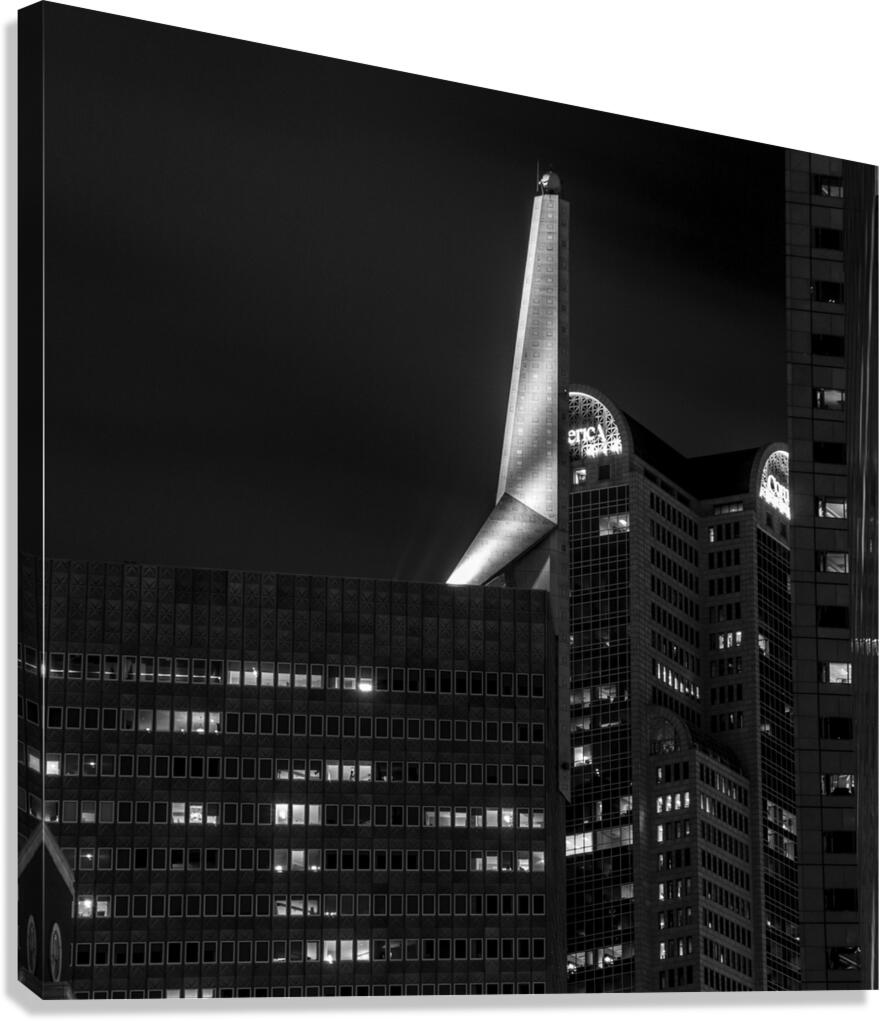 spire republic center tower iii  square 792 Spire Canvas Print
