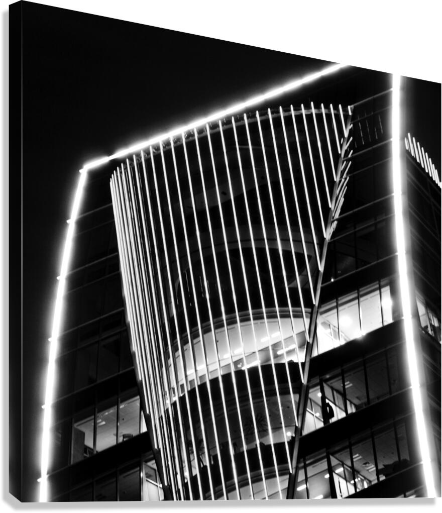 top hunt group building  square 2120 Oil 13k Canvas Print