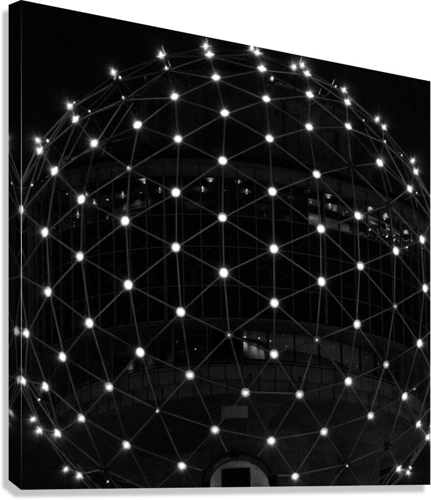 top of reunion tower  square 778 Icosahedron 13k. Canvas Print