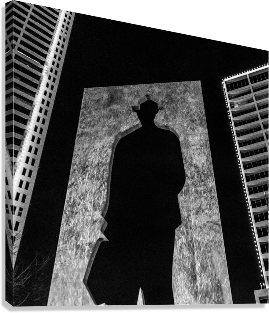 man with briefcase  square 800 Briefcase 13k Canvas Print