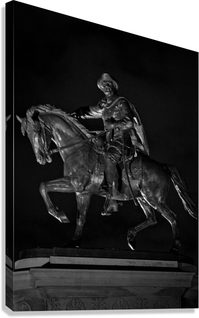 sam houston statue at night  vertical 943 Sam 13k Canvas Print