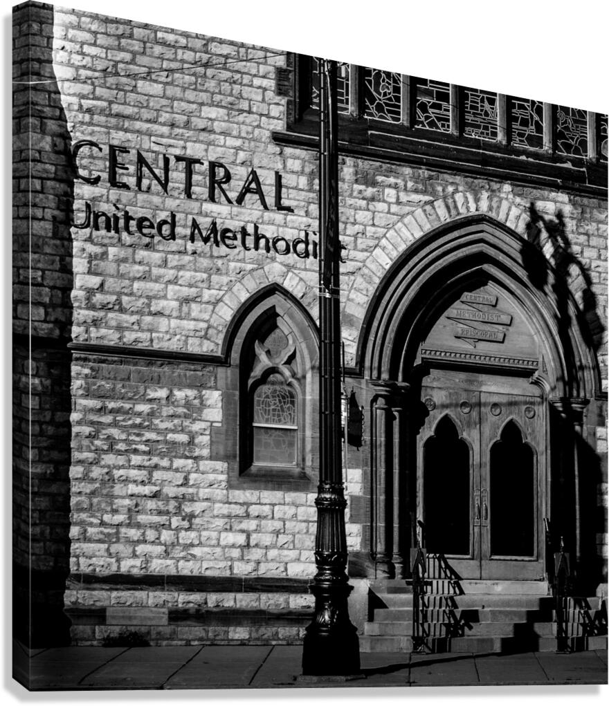 central united methodist church foxtown  square 5 Canvas Print