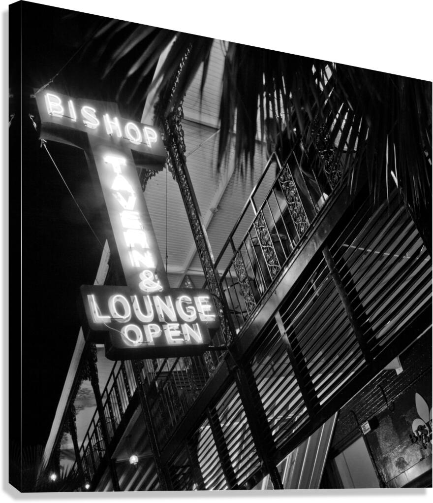 bishop tavern and lounge  square 1137 Bishop 13k. Canvas Print
