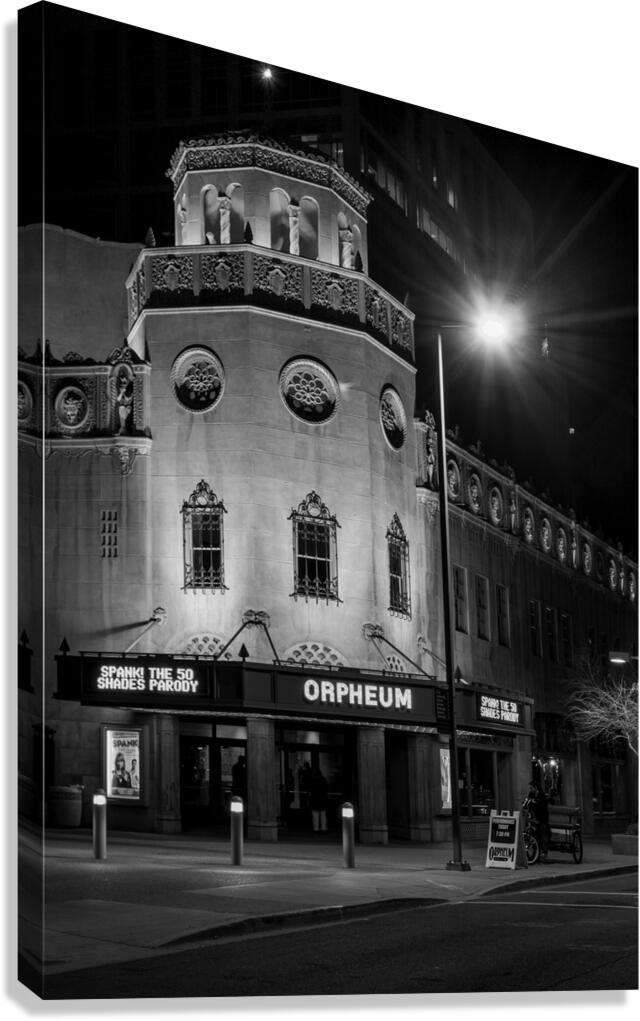 phoenix orpheum theater  vertical 1965 Orpheum 13 Canvas Print