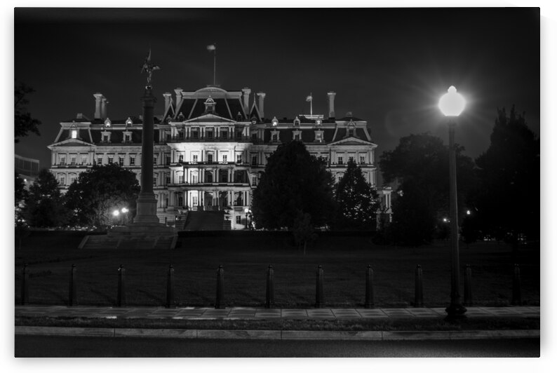 old executive office building  horizontal 396 Exe by Black And White