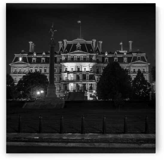old executive office building  square 396 Executi by Black And White