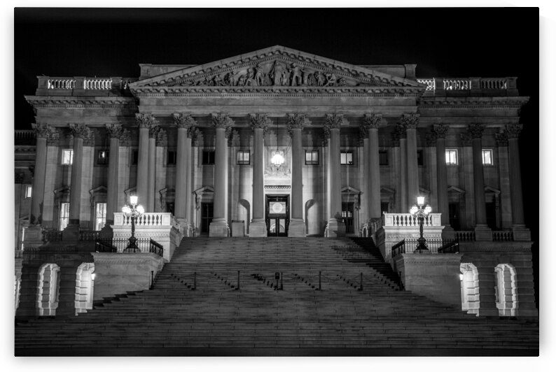senate side us capitol building  horizontal 2524 by Black And White
