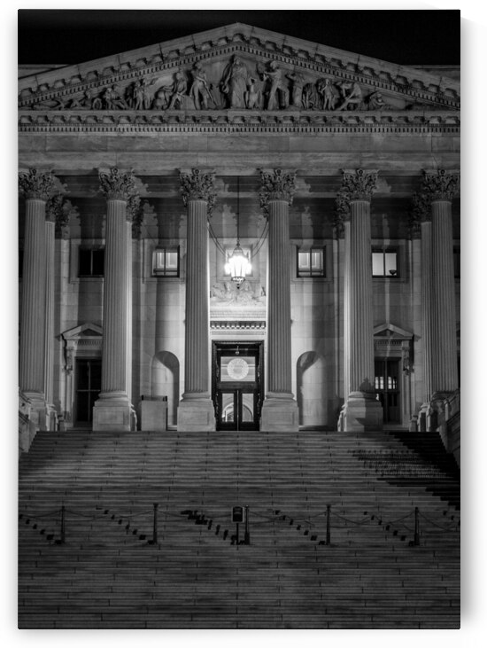 senate side us capitol building  vertical 2524 Se by Black And White