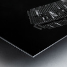 olympic cauldron poole plaza at night  horizontal Metal print