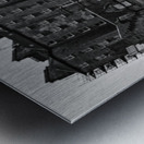 edinburgh waverly station  panoramic 4698 Waverly Metal print