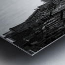 the royal mile old town edinburgh  vertical 4665 Metal print