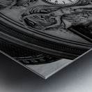 clock atop french senate building  vertical 3460 Metal print