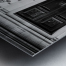 a parisian bicycle  square 2500 Bicyclet 13k Metal print