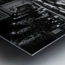 arc de triomphe on champs elysees at night  squar Metal print