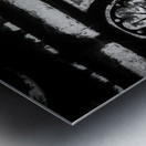 a stained glass window in sacre coeur  horizontal Metal print