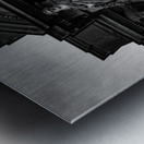 clock atop french senate building  panoramic 3460 Metal print