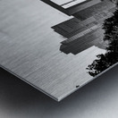 le defense from champs elysees  square 3452 Defen Metal print