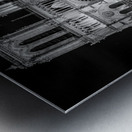 paris notre dame cathedral at night  square 3451 Metal print