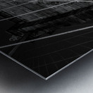 cable web brooklyn bridge night  horizontal 390 W Metal print