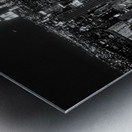 midtown from rockafeller center at night  horizon Metal print